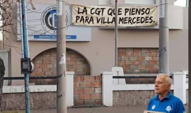 CGT Villa Mercedes y la desidia .El trío a dedo pretende que los Mercedinos le cierren con cemento las puertas y ventanas de su CGT , mientras destrozan a los trabajadores.