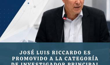 Riccardo promovido a Investigador Principal en CONICET.Una rareza buena, para la política de San Luis .