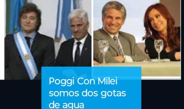 Poggi:" con Milei somos dos gotas de agua . Él PJ y Macri fueron. LLA puede ser aliado nuestro