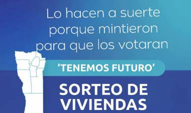 La farsa del sorteo de viviendas . La mentira que engañó a los Sanluiseños para dos elecciones impune.
