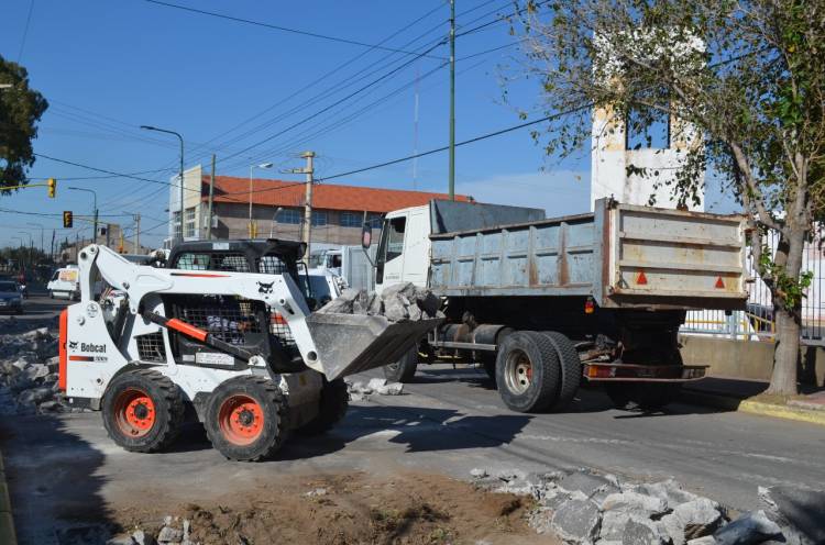 Obra sobre Av.Riobamba: tiene un 65 por ciento de avance 
