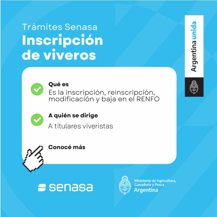 ¿Tenés un vivero? Inscribite en el registro nacional