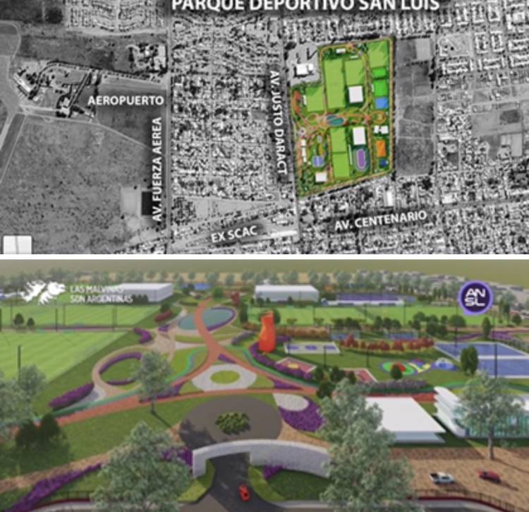 Parque San Luis.25 has que cambiarán la Ciudad.Salió a licitación 