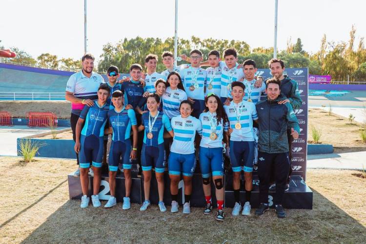 Triunfo histórico del ciclismo juvenil puntano