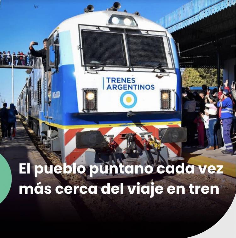 Histórico:llega el Tren a Daract. Alberto Rodriguez SAA llega en el mismo? Parece que si 