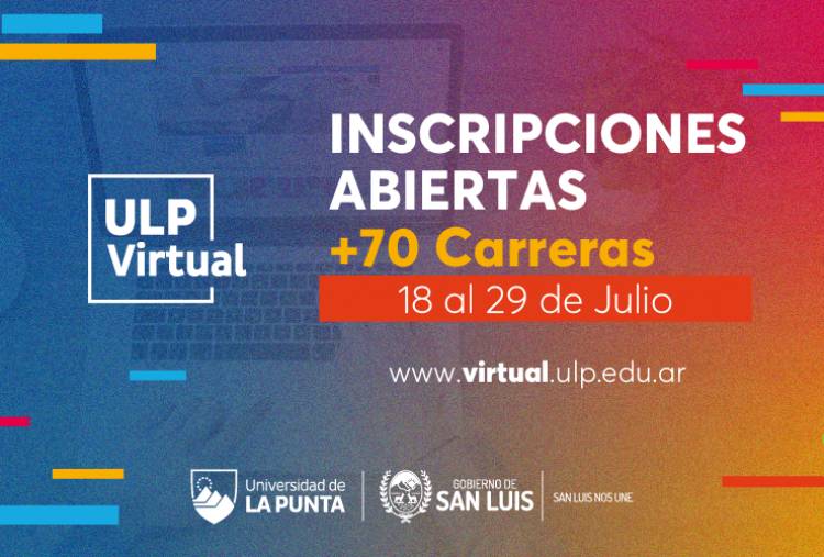 La ULP Virtual abrió nuevamente sus inscripciones