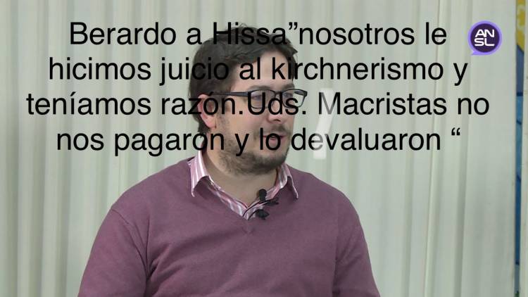 Berardo”si claro nosotros le hicimos juicio al kirchnerismo porque San Luis está primero 