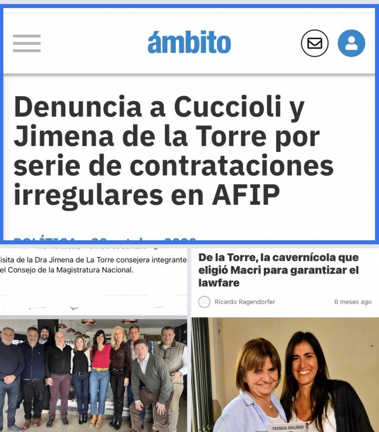 Jimena de la Torre vino a San Luis a apretar a Rachid para que liberen al socio de Poggi? Denunciada por corrupción, fue venerada por algunos abogados y el poggismo 
