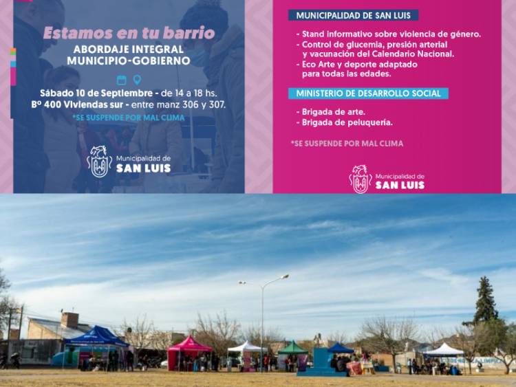 Abordaje Integral en el barrio 400 Viviendas Sur