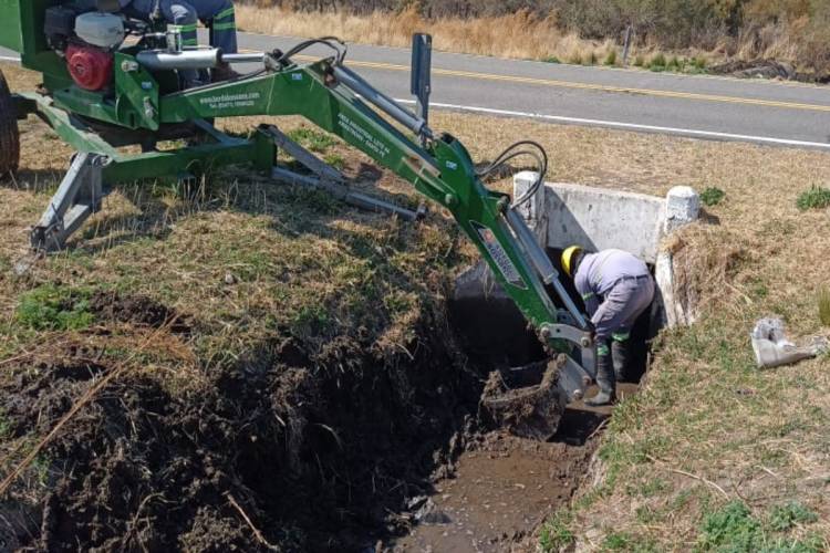 LUJÁN: se trabajó en la limpieza del cuadro desarenador