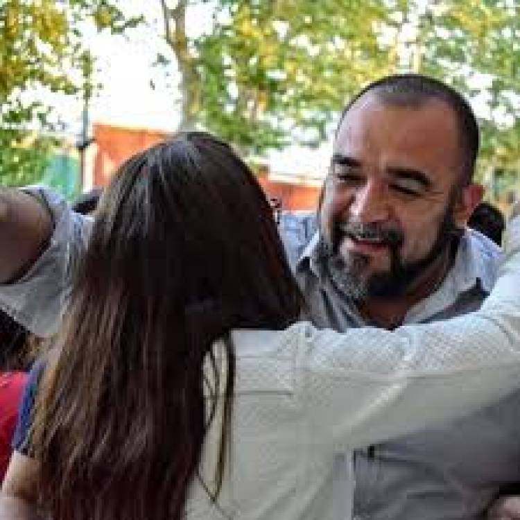 Los tres liderazgos de cada sector en Mercedes .Maxi Frontera en el PJ, Sapo Vera en el poggismo y Alicia Arrieta en el adolfismo 