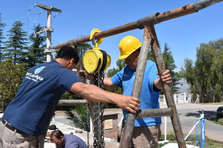 MERLO: San Luis Agua refuncionalizó una nueva bomba