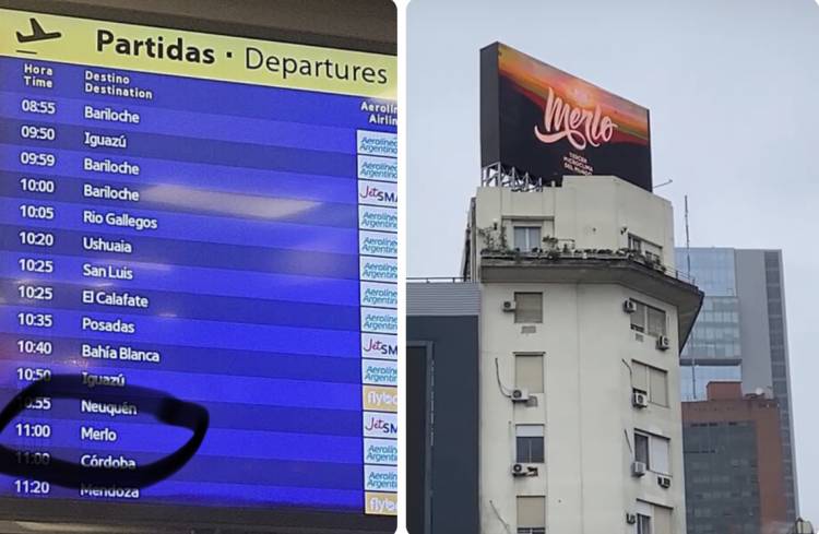 Merlo luce como destino en Aeroparque y en el  Obelisco .La apuesta de San Luis al turismo de convenciones .