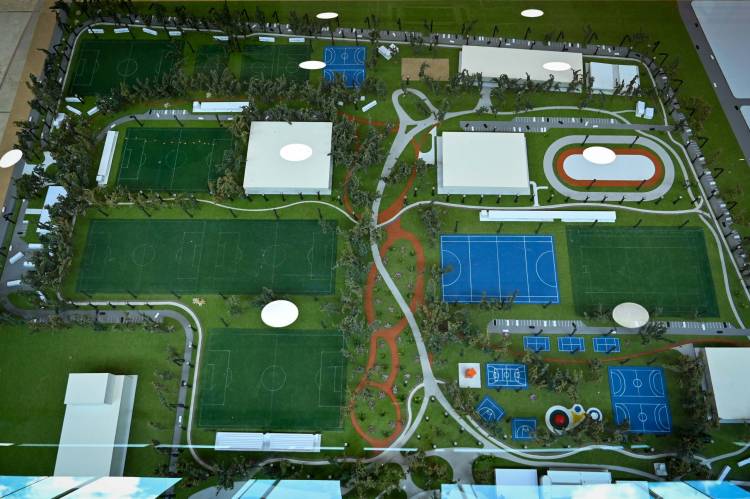 Maqueta del Parque Deportivo recorrerá la provincia