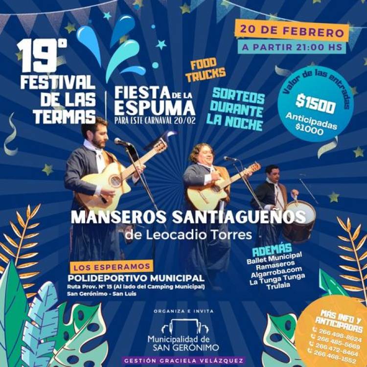 SAN GERÓNIMO: llega el 19º Festival de las Termas
