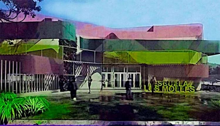 LOS MOLLES: inicia la construcción de la nueva escuela 