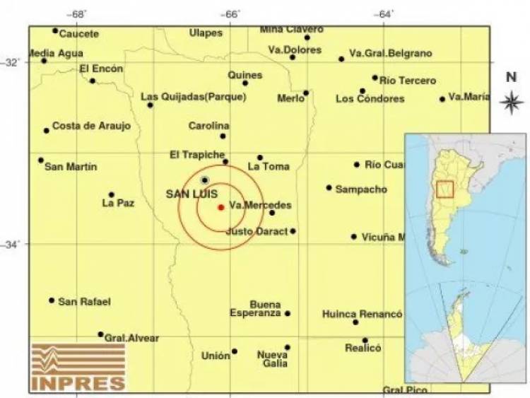 FRAGA: sismo en la madrugada del miércoles