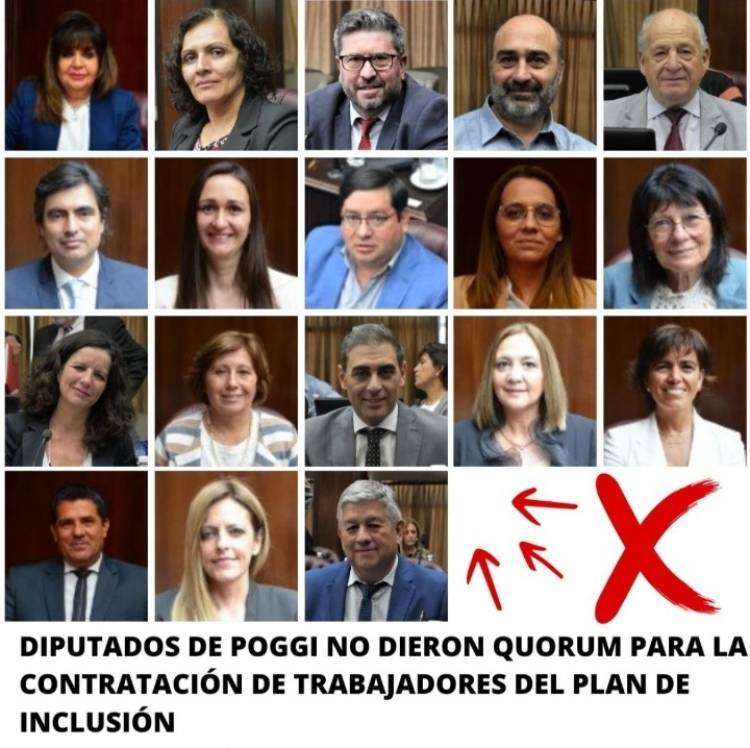 La irresponsabilidad del poggismo de votar contra sus promesas electorales. Cuando se fueron en 2015 dejaron 120 millones de dólares de déficit.