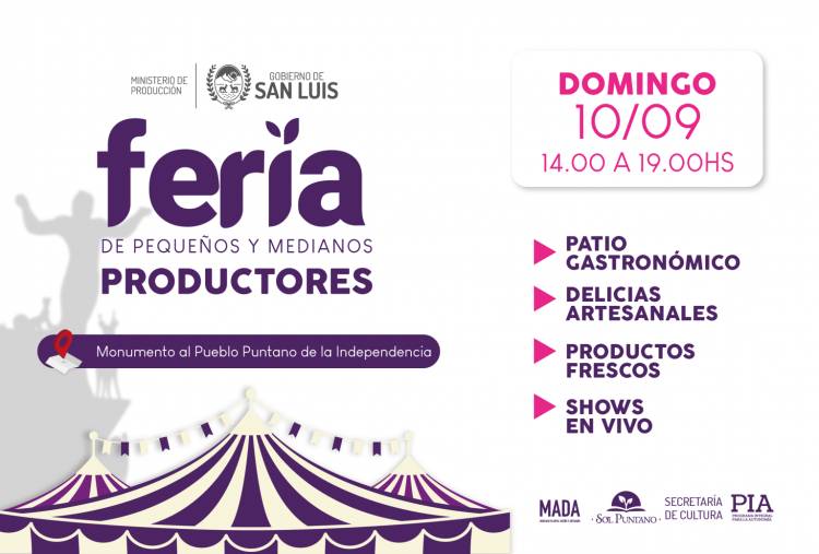 Los Pequeños y Medianos Productores estarán en Las Chacras