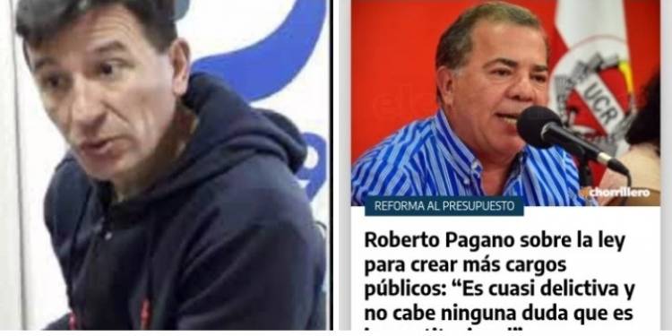 Gustavo Heredia :"Roberto Pagano , un corrupto como Poggi  y Ceballos, Abdala  ".Es increíble que hablen de  moralidad con la mochila que tienen.Ejemplos 