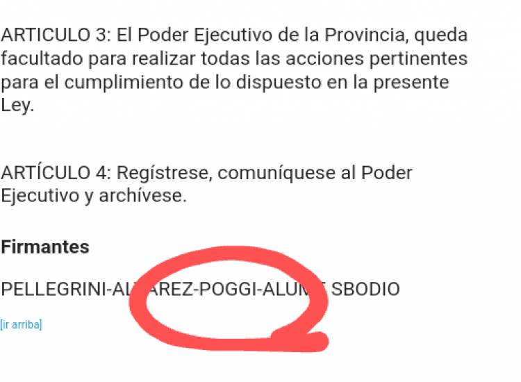 La Corte contra el reintegro de Las Quijadas.Fue una Ley que Poggi votó cuando era Peronista.La memoria selectiva de hoy 