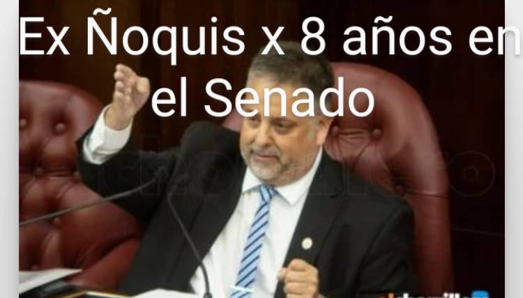 Senado"haz lo que yo digo , pero no lo que yo hacía" La contradicción de Endeiza, ex ñoquis en el Senado Nacional , más allá del abuso del nepotismo innecesario.