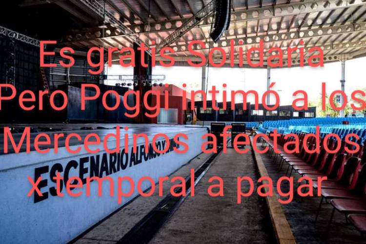 Calle Angosta Solidaria  y Poggi que  intima a los afectados del granizo hace un año  , a qué devuelvan el préstamo, sino los ejecutan .