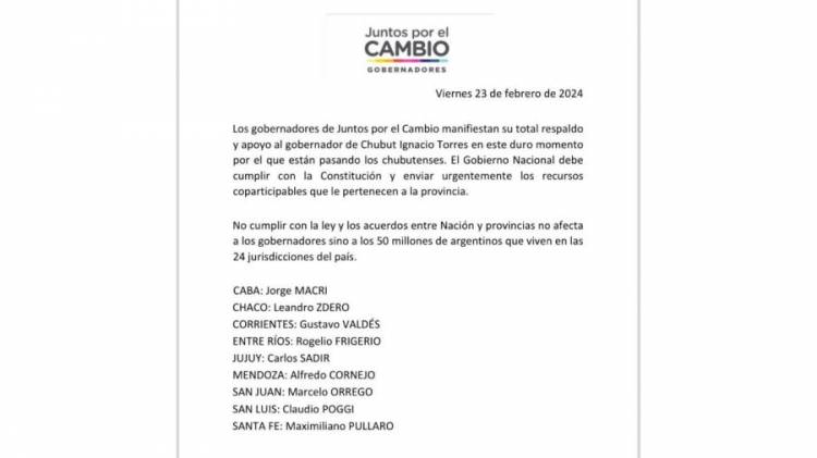 Poggi se sumó al embate de Gobernadores contra Milei y se expone al revanchismo del Presidente 