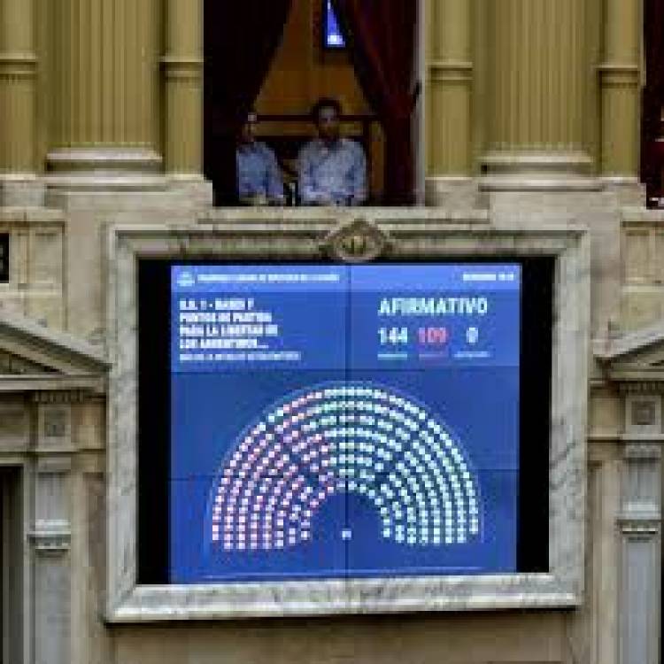 Ley Bases aprobada . Se votó por capítulo y no por artículo.El PRO fue miembro informante .Que se votó finalmente .
