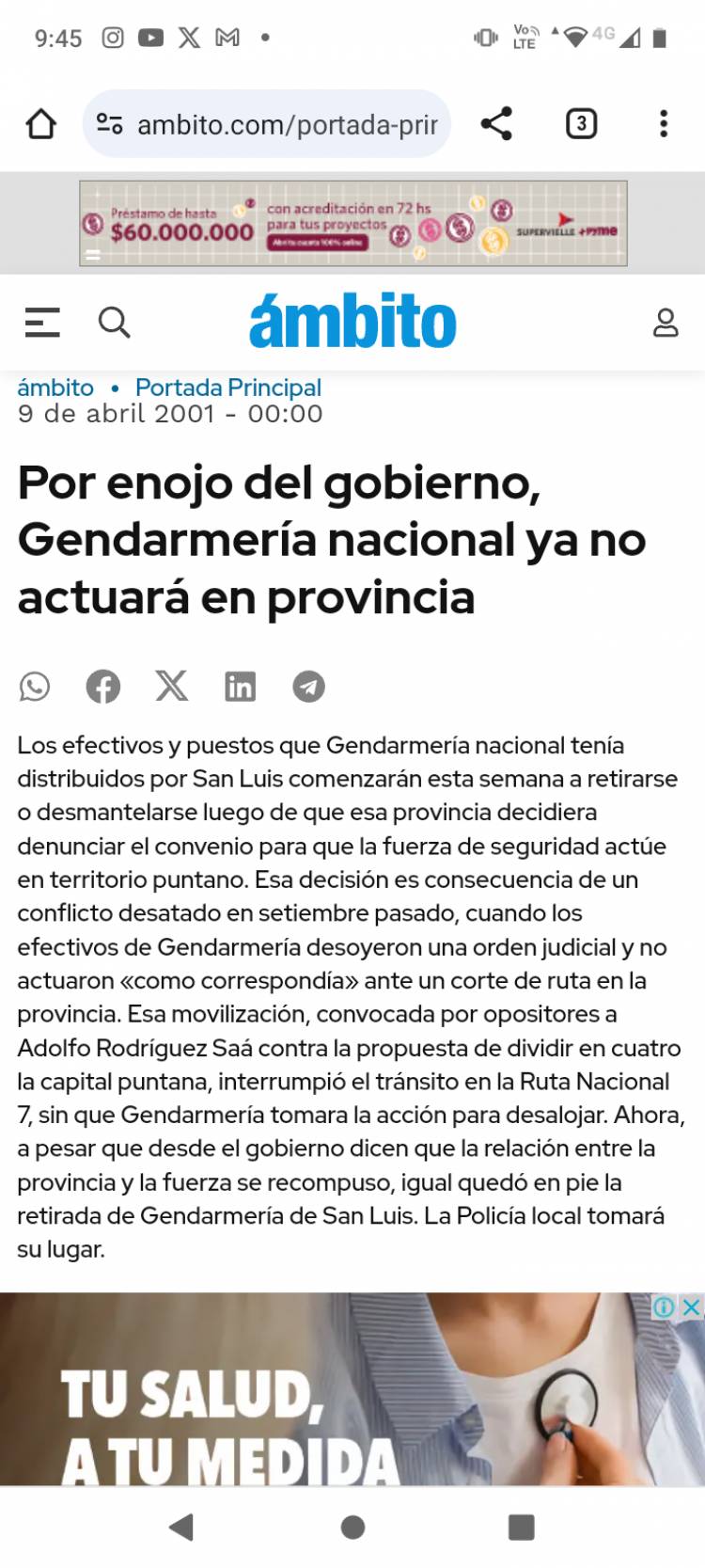 La farsa de Gendarmería en San Luis.40 Gendarmes en la Ruta para Seguridad Vial .Los demás delitos por las dudas .Es ridículo el número.Patricia Bullrich, participará de la venta de humo.