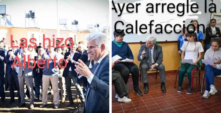 Picardía::Poggi entregó 24 viviendas que hizo Alberto en Trapiche. La calefacción en Carolina que no estuvo y hoy estuvo arreglada ayer 