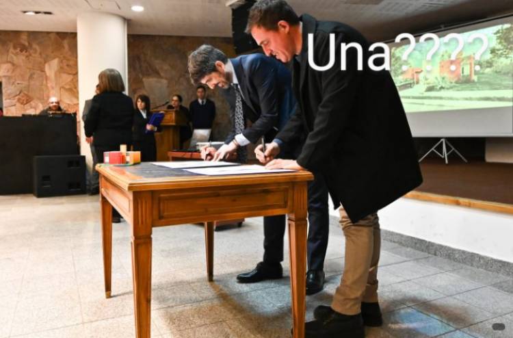 Uno de los Candidatos a Intendente de Unión, dijo que es ridículo que le den UNA vivienda a la Localidad .