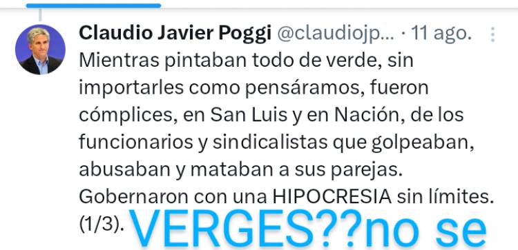 Un Fiscal pidió que Vergés sea investigado por tráfico de influencias por la intromisión de la denuncia de Arrieta . Se aferra al encubrimiento  de Poggi y de Bazla que lo protegen? Un Ministro con perimetral es una vergüenza.Cinismo total 