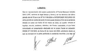 El poggismo impugnó que la cara de Alberto,  ESTE  en el voto Peronista . Antidemocrática postura o miedo??