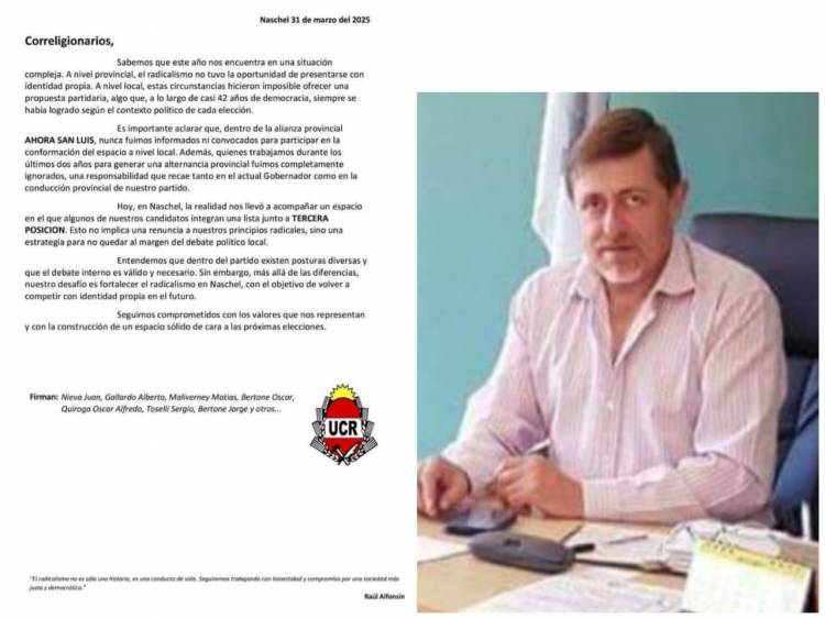 Naschel para recuperar la senda.Bertola sumó a la UCR  y distintos aliados .Inaugura sede 