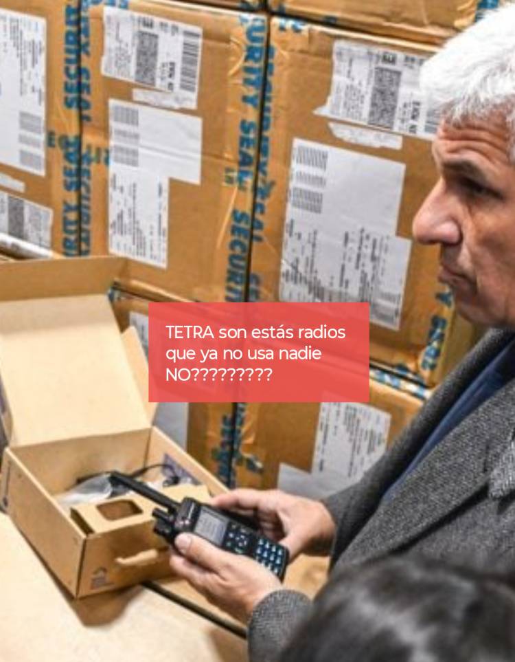 TETRA: él sistema caduco, lerdo, tecnología antigua y alto costo, que eligió San Luis para la Policía. Desastrosa decisión frente al avance de 5 G. Olor a negociado .El mundo va al revés.