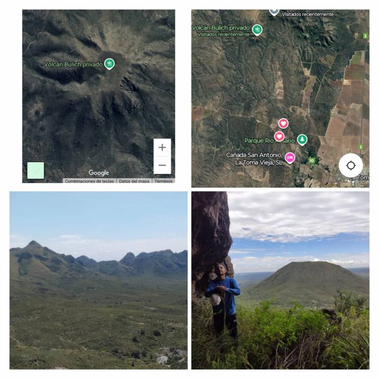 La Toma rodeada de volcanes: Irina Bullich y Fozza.Google los pone en evidencia .Impresiona verlos desde el satélite con sus cráteres y de vista