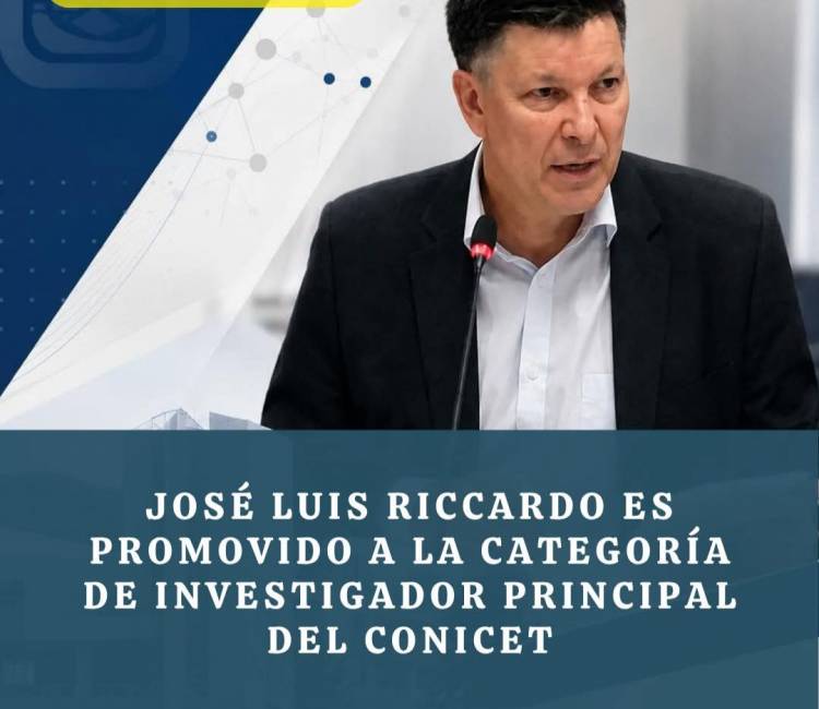 Riccardo promovido a Investigador Principal en CONICET.Una rareza buena, para la política de San Luis .