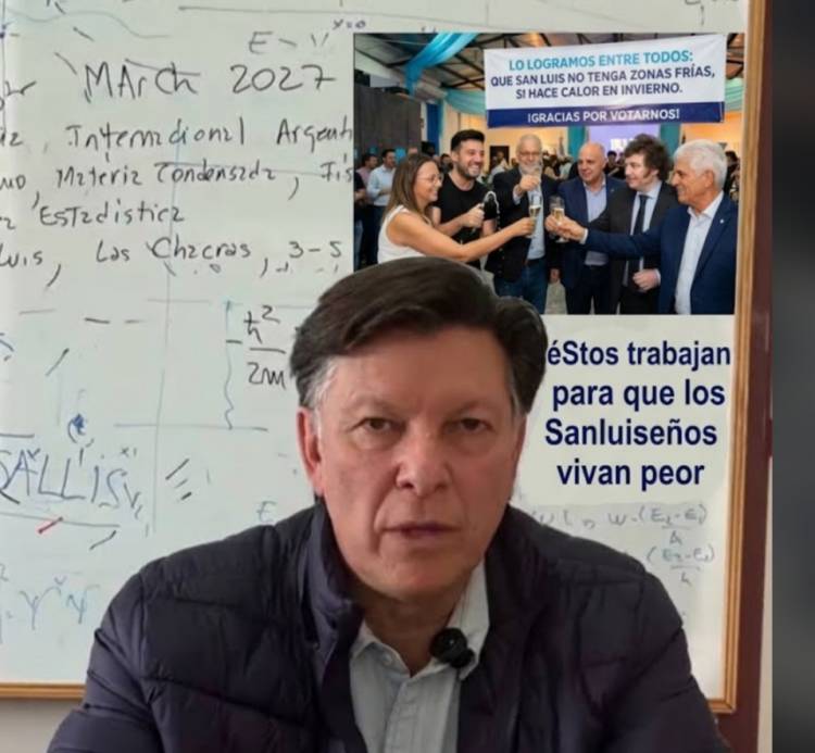Riccardo "me entristece que los Diputados de Poggi , trabajen para que a los Puntanos les cueste vivir . Lo digo como coautor de incluir a San Luis en zona fría.